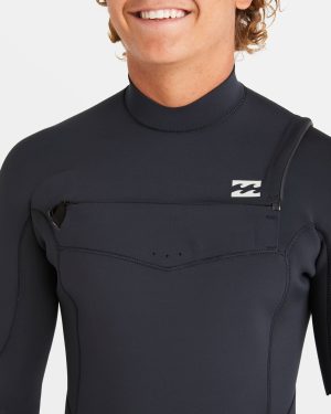 2/2mm Absolute Natural Upcycler GBS Chest Zip Long Sleeve Springsuit – Black