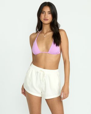 Road Trippin Elastic Waist Shorts – Salt Crystal