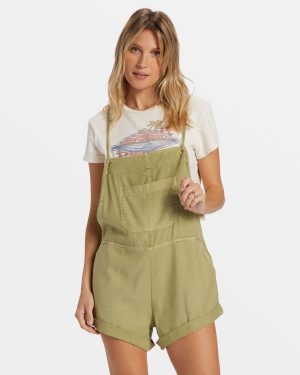 Wild Pursuit Romper – Avocado