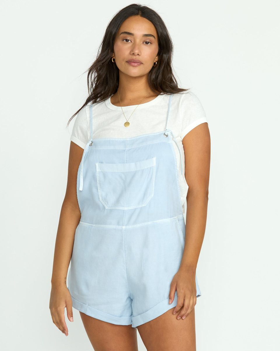 Wild Pursuit Romper - Washed Chambray