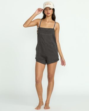 Wild Pursuit Romper – Off Black