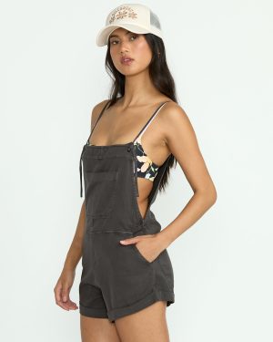 Wild Pursuit Romper – Off Black