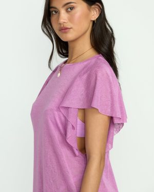 Out For Waves Coverup Dress – Bright Rose