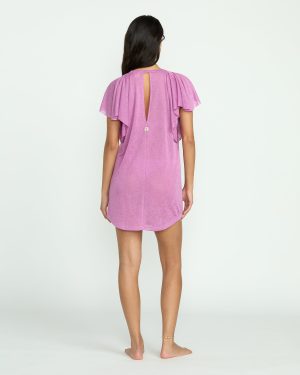 Out For Waves Coverup Dress – Bright Rose