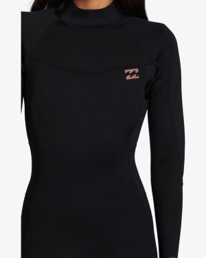 4/3mm Foil GBS Back Zip Wetsuit – Black