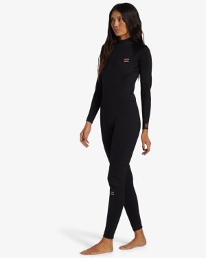 4/3mm Foil GBS Back Zip Wetsuit – Black