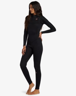 4/3mm Foil GBS Chest Zip Wetsuit – Black