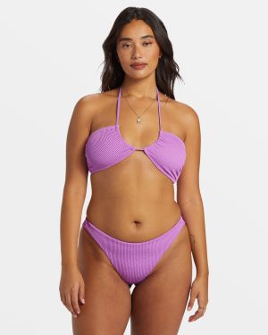 Summer High Multi-Way Bandeau Bikini Top – Bright Orchid
