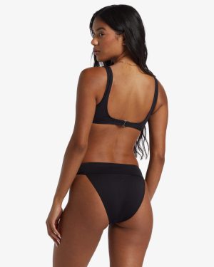 Sol Searcher Aruba Bikini Bottoms – Black Pebble