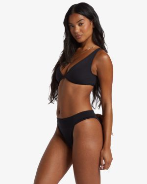 Sol Searcher Aruba Bikini Bottoms – Black Pebble
