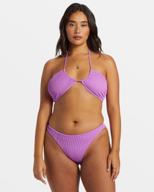 Summer High Tanga Bikini Bottoms – Bright Orchid