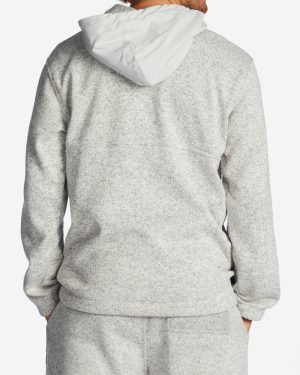 A/Div Boundary Hooded Half-Zip Pullover – Gray Heather