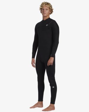3/2mm Foil GBS Chest Zip Wetsuit – Black