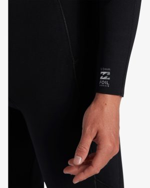 4/3mm Foil GBS Chest Zip Wetsuit – Black